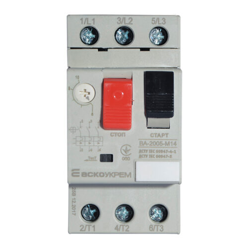 Автомат захисту двигуна Аско ВА-2005-М14 6-10A