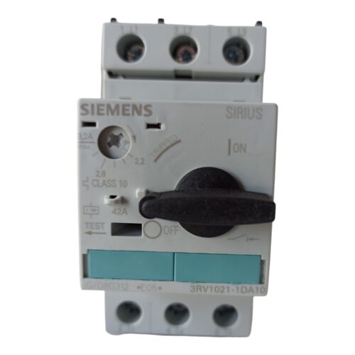 Автомат захисту двигуна Siemens 3RV1021-1DA10 2,2-3,2A 1,1кВт