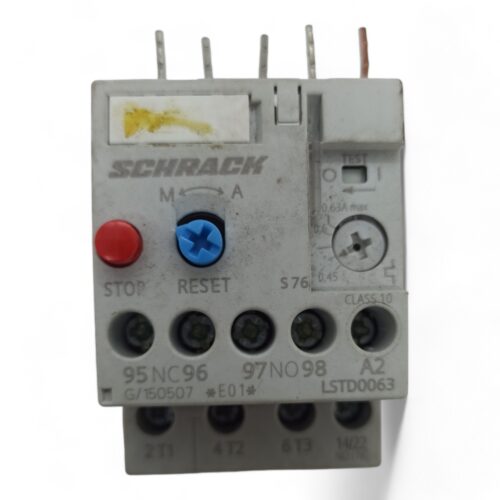 Реле теплове Schrack LSTD0063 0,45-0,63A (б/у)