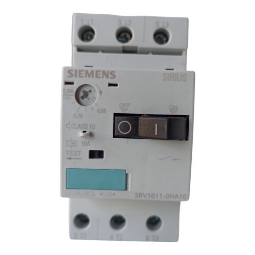 Автомат захисту двигуна Siemens 3RV1011-0HA10 (3RV2011-0HA10) 0,55-0,8A 0,25-0,37кВт