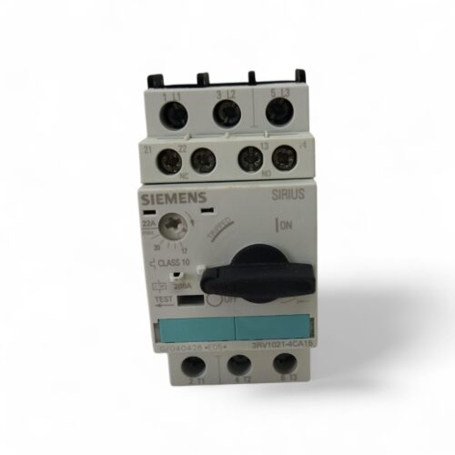 Автомат захисту двигуна Siemens 3RV1021-4CA15 1NO+1NC (3RV2021-4CA15) 17-22A 7,5-11кВт