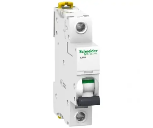 Автоматичний вимикач iC60H 1P 1A D Schneider Electric A9F85101